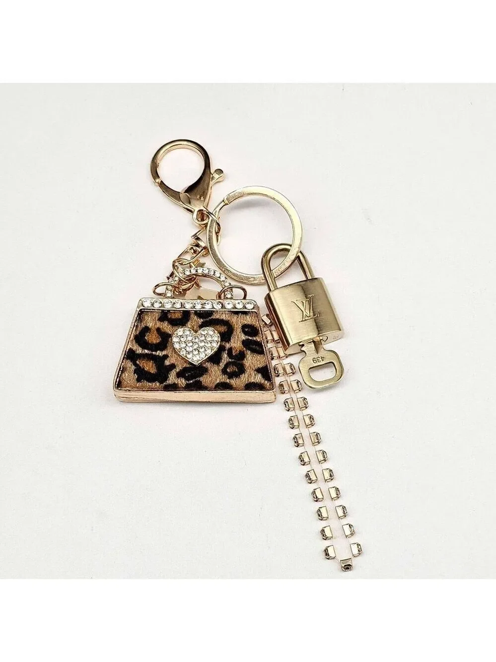 Louis Vuitton Gold Padlock 🔑 Authentic LV Unbranded Keychain Bag Charm